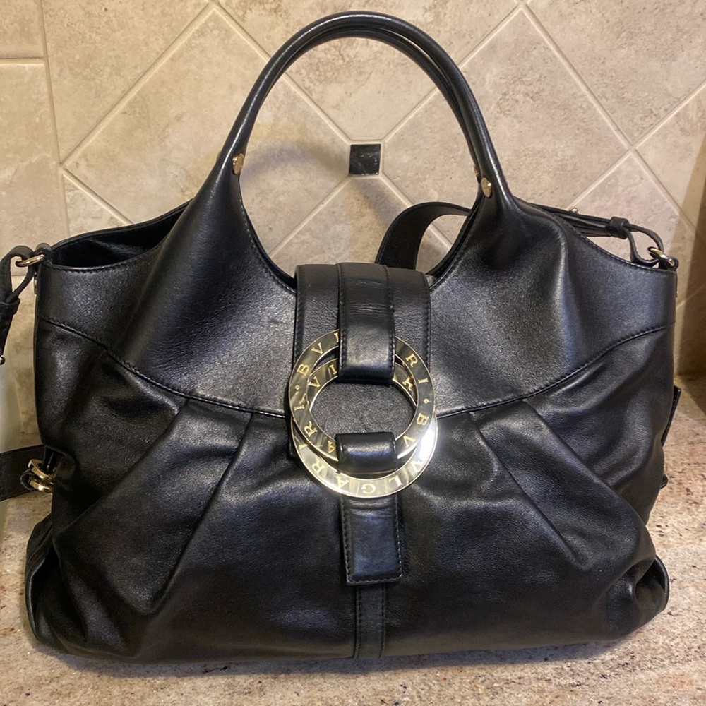 Authentic Bvlgari Chandra Satchel/Shoulder Bag with COA